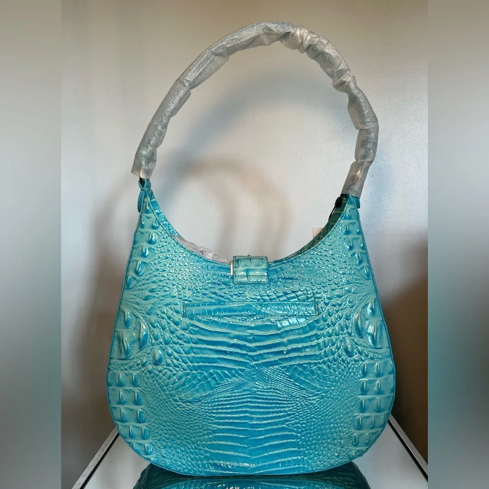 BRAHMIN | Fallon Tropic Blue Melbourne Shoulder Bag NWT - Picture 3 of 3